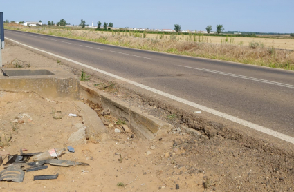 Accidente carretera EX.209 Pueblonuevo del Guadiana