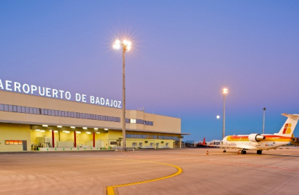 Plataforma de aeronaves del aeropuerto de Badajoz