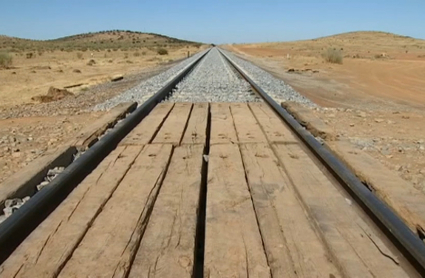 Traviesas de madera en el tramo Usagre-Llerena, ya renovadas