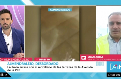 Almendralejo comienza a evaluar los daños provocados por la lluvia