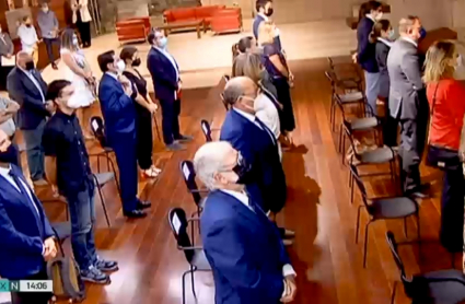 El salón de los Pasos Perdidos de la Asamblea ha acogido el acto institucional