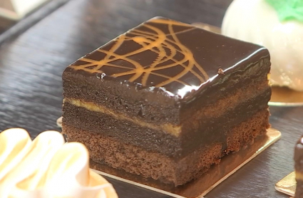 Tarta de chocolate.