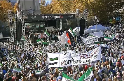 Manifestación para pedir un tren digno para Extremadura. Madrid, 18 de noviembre 2017