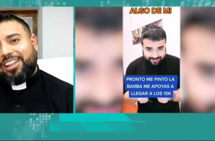 Obed Ossías, párroco de San Martín de Trevejo e influencer en TikTok
