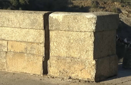 Daños en el puente de Alcántara