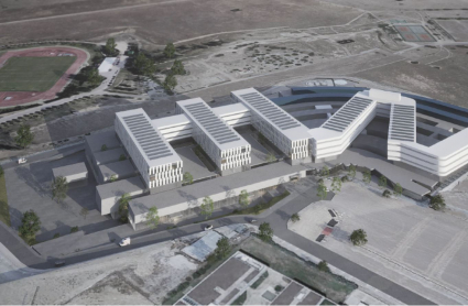 Recreación del nuevo hospital de Cáceres