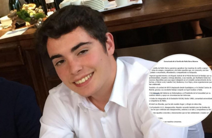 Comunicado de la familia de Pablo Sierra