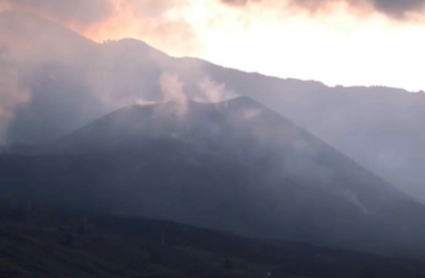 Volcán de La Palma en calma