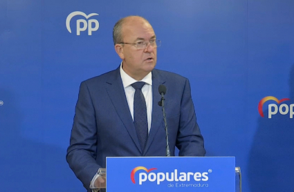 José Antonio Monago en rueda de prensa