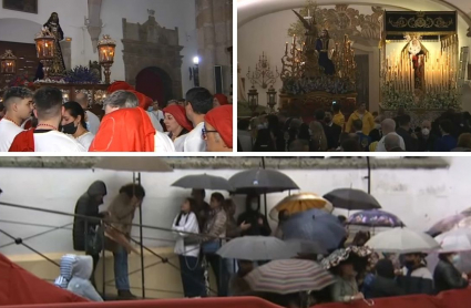 Expectación el Lunes Santo en Cáceres, Mérida y Badajoz