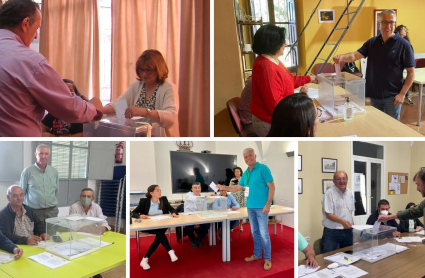 Líderes de las cinco organizaciones agrarias