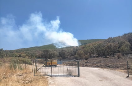 Incendio en Valle del Ambroz