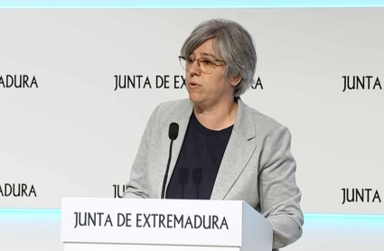 La consejera de Transporte, Leire Iglesias, en rueda de prensa