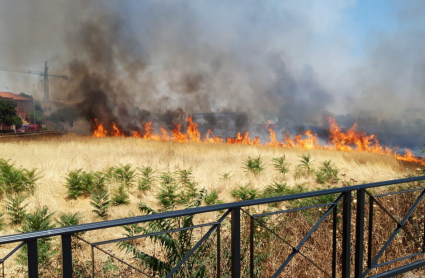 Incendio en Cáceres