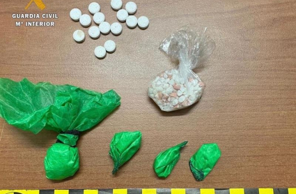 Droga intervenida por la Guardia Civil
