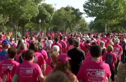 Marcha rosa en Plasencia