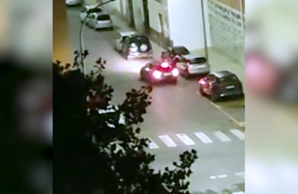 Coche del autor del atropello por María Auxiliadora