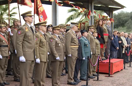 Acto castrense en el Cefot de Cáceres, 8 de diciembre