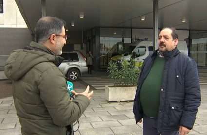 Manuel Boya, en el Hospital Universitario de Badajoz.