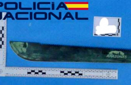 Machete de robo con violencia