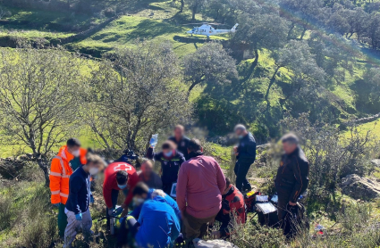 Rescate accidentado quad en Fuentes de León