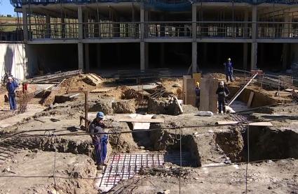 Trabajadores en una obra