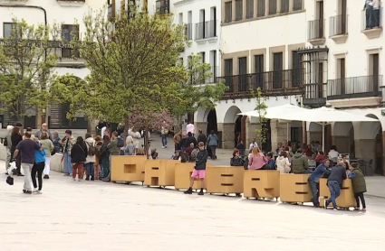 Turistas en Cáceres
