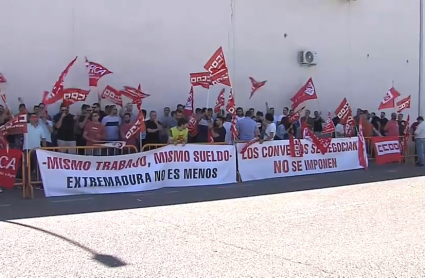 Protesta de los trabajadores de Ba Glass