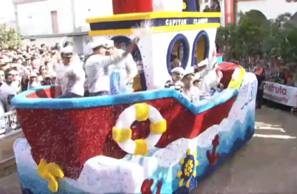 Carroza participante en la Romería de Piedraescrita 2023.
