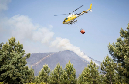 Incendio en el norte extremeño