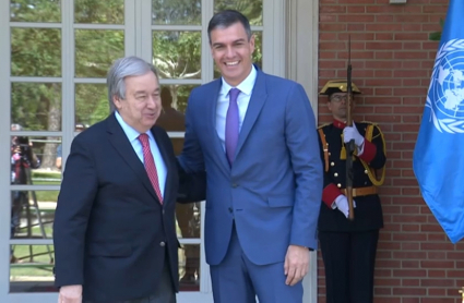 Guterres y Sánchez