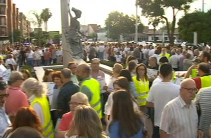 Manifestación a favor de la fusión Don Benito-Villanueva