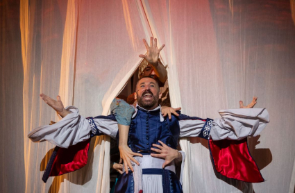 Pepón Nieto en la representación de 'La Comedia de los Errores', en el Festival de Teatro Clásico de Mérida