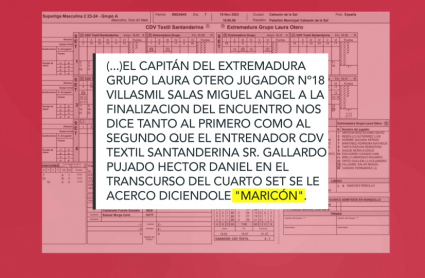 Acta del partido Miajads Santanderina