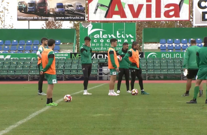 Entrenamiento del Villanovense esta mañana