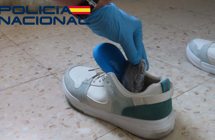 Zapatillas en las que iba escondida la droga