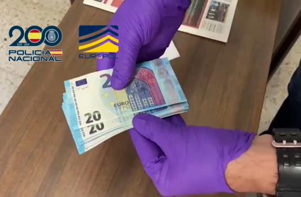 Operación policial contra la emisión de billetes falsos
