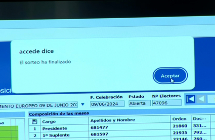 Programa informático que elige por sorteo a los integrantes de las mesas electorales